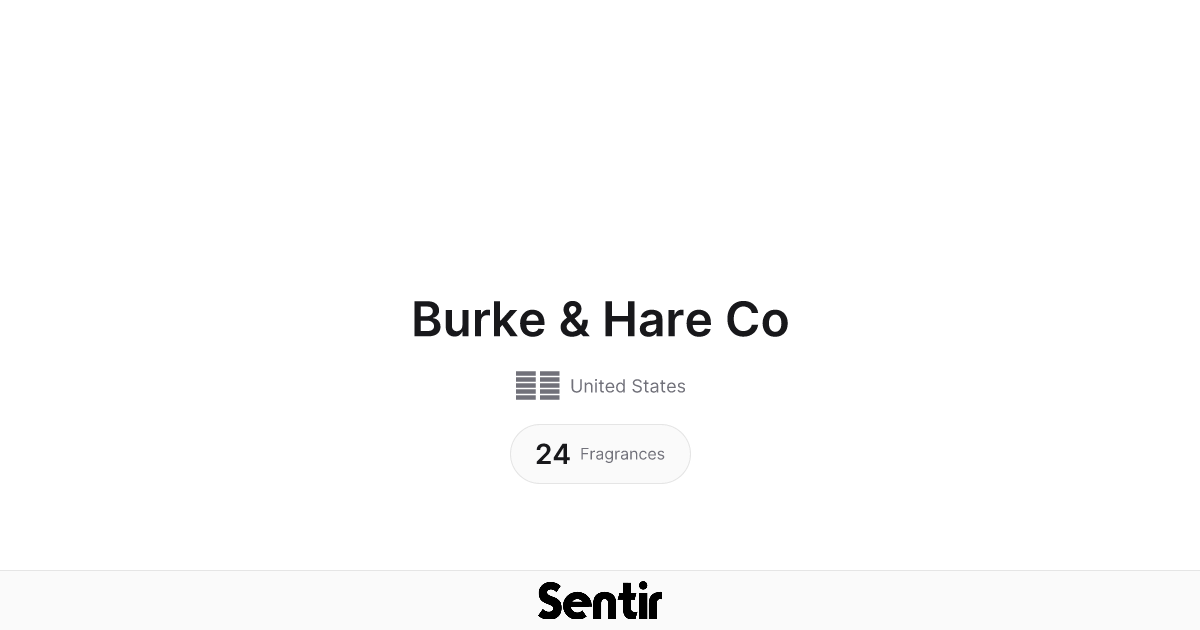 Burke & Hare Co Perfumes and Colognes