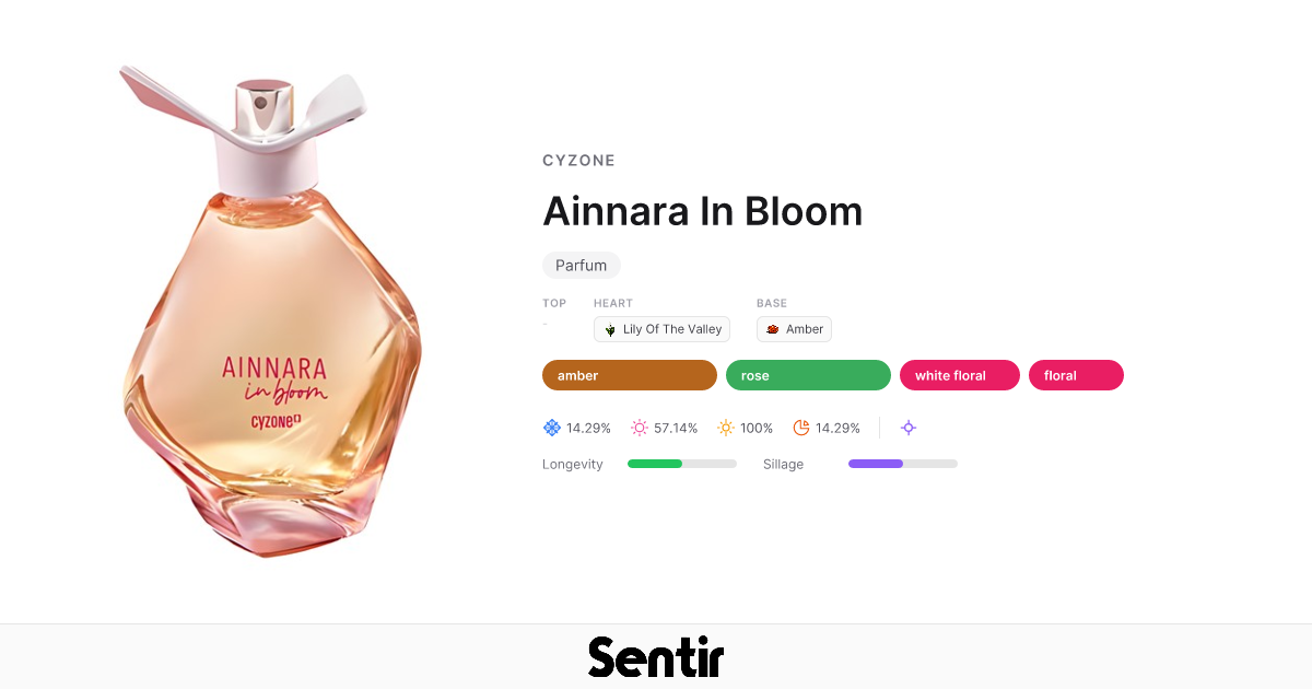 Ainnara In Bloom by Cyzone | Amber Rose Fragrance